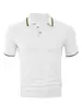 Camisetas lisas para hombre transfronterizas Amazon corte ajustado casual talla europea nuevo transpirable verano cuello camisero polo deportivo