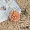 Flor de Cebola Artificial Cabeça de Flor Pirulito Bola Crisântemo Acessórios de Cabelo Acessórios Flor de Seda Flor Artificial Material DIY Artesanal Decoração de Caixa de Presente