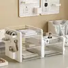 Caixa Organizadora de Mesa Caverna Armazenamento de Papelaria Cosméticos Suporte de Mesa Artefato de Escritório Rack de Organização de Arquivos