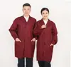 Bata a Prueba de Polvo Ropa de Trabajo Manga Larga Azul Ropa de Trabajo Bata de Protección Laboral Ropa de Gestión de Almacén Ropa para Manipulación de Alimentos Ropa de Trabajo