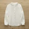 Colección Otoño 2026 Estilo Japonés Bolsillo Colorido Doble Capa Gasa Algodón Amigable con la Piel Cardigan de Manga Larga para Mujer Camisa Venta al por Mayor