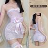 Conjunto Personalizado de Lingerie Sexy Feminina com Renda e Meia-calça Sexy, Camisola Sexy Transparente, Pura Sedução, Pijama Sexy para Casa