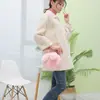 Bolso Nuevo de Orejas de Conejo Bolso de Pinza de Piel de Conejo Rex Imitación Bolso de Conejo Muerto Mismo Estilo Bolso de Hombro Cruzado Bolso de Mano