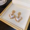 Aretes de Diamantes Vintage Medievales Elegantes Aretes Estilo Corte de Moda Aretes Colgantes Aretes de Lujo Ligero de Alta Gama