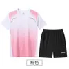 Traje de Badminton Manga Curta, Secagem Rápida, Respirável, Traje Esportivo de Competição, Traje de Treinamento para Corrida Estudantil no Atacado para Homens e Mulheres