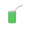 Taza mini de acero inoxidable de 3 oz para licores, taza de coche portátil, taza de café con pajilla de vacío para sublimación