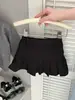 Conjunto Estilo Preppy para Meninas 2025 Novo Estilo Bebê Cardigã de Tricô com Lapela + Saia Plissada Conjunto Fashion de Duas Peças