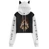 Sudadera con Capucha Orejas de Gato Contraste para Mujer Dragon Ball Dragon Ball Rey Mono Nuevo Transfronterizo