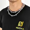 Accesorios de Collar Transfronterizos Europeos y Americanos de Plata de Ley S925 para Mujer, Cadena de Tenis Pantera Negra de 5 mm de Moda Hip-Hop, Joyería de Circonita, Personalización