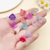 Mistura Aleatória 100 Acrílico Imitação Esmaltado Gradiente Lírio-do-vale DIY Acessórios de Cabelo Antigos Brincos Acessórios de Joias Materiais