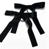 Ins Celebridade da Internet Blogueira Japonês-Coreana Chi Laço Preto de Veludo Corda de Cabelo Fita de Cabelo Headwear Trançado