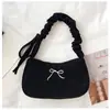 Bolsa de Ombro Estilo Coreano Plissada com Alça Ajustável para Axila Feminina 2026 Nova Bolsa de Ombro Retrô Bolsa de Mão Estilosa e na Moda