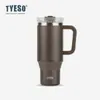 Tyeso Taishuo Taza Térmica para Café con Asa Gran Capacidad Acero Inoxidable 304 Vaso de Agua Aislado y Conserva el Frío Ice Master