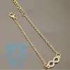 Amazon Moda Diseño Sencillo de Nicho Figura de Ocho Personalizada Incrustada de Diamantes Pulsera Dorada Versátil para Mujer Joyería al por Mayor