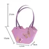 Bolsa Tote com Flores Frescas para o Dia do Professor Caixa com Arranjo Floral Romântico Embalagem Floral Materiais DIY Feitos à Mão Bolsa de Presente de Alta Qualidade