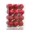 Ventas Directas de Fábrica de Bolas Navideñas de Plástico Electroplateado, Decoraciones Festivas, Adornos para Árbol de Navidad, Decoración Navideña al por Mayor Transfronteriza