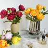 ¡Autorización! Flores Artificiales de Peonía de Alta Calidad con 2 Cabezas para Boda y Decoración del Hogar, Arreglos Florales y Exhibiciones de Flores Falsas