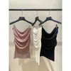 Hers Doce Verão Feminino Estilo Francês Suave Camada Camada Emagrecedor Ombro a Ombro Manga Curta Malha Top 08218