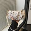 Nova Bolsa de Corrente Leve Estilosa de Moda Casual Estampada Tendência 2025 Outono Popular Bolsa de Mão Bolsa de Ombro Bolsa de Braço