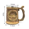 Suministro de Comercio Exterior Abastecimiento Transfronterizo Vikingo Creativo Oráculo Taza de Cerveza Taza Grande de Agua Taza de Acero Inoxidable