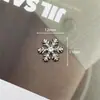 Acessórios de Liga de Metal com Floco de Neve Totalmente Cravejados em Estilo Coreano, Joias Personalizadas, Acessórios de Cabelo Feitos à Mão, Capas para Celular, Bolsas, Materiais para DIY