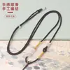 Cuerda Fina para Colgante Hilo Dorado Asimétrico Nudo Plano Cuerda para Collar de Ágata Hebilla de Seguridad Dorada Sencilla Cuerda para Colgar en el Cuello Venta al por Mayor