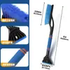 Pala quitanieves para coche, cepillo para nieve, herramienta de descongelación, raspador de hielo, pala de nieve para exteriores, raspador de hielo desmontable, raspador de nieve