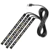 Luces LED de ambiente para coche transfronterizas una por cuatro dos monocromáticas luces para reposapiés decoración de coche luces para reposapiés