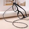 Cadena para Gafas Estilo Collar de Perlas, Cordón Anticaída, Correa de Silicona Suave Antideslizante para Gafas, Correa para el Cuello Antiperdida