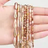 Jingde Joyería Concha de Pingüino Natural Cuentas Sueltas Tubo Redondo Cuentas de Arroz Accesorios para Joyería DIY Accesorios Semi-Terminados Venta al por Mayor