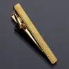 Direto da fábrica ouro masculino formal de negócios gravata curta clipe simples moda gravata clipe de ferro 5cm