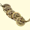 Accesorios de manualidades de metal retro de cobre genuino engrosado de 2.8 cm / Monedas de cobre antiguas diez Emperadores moneda cinco Emperadores moneda de cobre