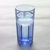Fuente de fábrica al por mayor vaso de vidrio de color de 6 esquinas de alta calidad de uso común en tiendas de té de leche vaso de vidrio de color para jugo