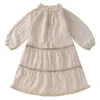 Conjunto de Vestido de Otoño para Niñas 2026 Nuevo Estilo para Niños Medianos y Mayores Chaleco de Cuero y Terciopelo Retro Francés Falda con Borlas Conjunto de Dos Piezas