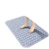 Alfombrilla antideslizante con ventosa fuerte, hueca para drenaje, fácil de limpiar, alfombrilla de suelo antideslizante con ventosa grande para masaje para baño