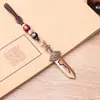 Pingente de Amuleto Estrela Roxa Espada de Sete Estrelas de Latão Pingente de Brinco Gota de Chuva para Homens e Mulheres, Pingente de Chaveiro Seguro e Protetor