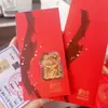 Pegatina de Gato de la Suerte de Oro Puro para Teléfono, Pixiu que Atrae la Fortuna, Pegatina Dorada del Dios de la Riqueza, Venta al por Mayor Fabricante de Regalos, Atrae Riqueza y Tesoros