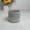 Estilo Nórdico Moderno Durável Preto e Branco Vaso de Cimento para Flores Suculenta Planta Verde Cacto Planta Celebridade da Internet Desktop Escritório