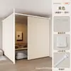 Cortinas sin taladro para transformar una habitación en dos, cortina divisoria de ambiente, pantalla, cortina de privacidad, cortina de cama plegable
