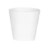 Vaso de Flor Imitando Porcelana em Melamina, Preto Fosco e Branco, Formato Cônico Simples, Vaso para Interior, Fornecimento Direto do Fabricante