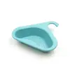 Fregadero Multifuncional Creativo para el Hogar con Desagüe en Forma de Cisne, Azul, para Separación Seca y Húmeda, Fregadero para Lavar Verduras, Cesta con Filtro de Agua, Escurridor, Almacenamiento
