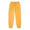 Pantalones deportivos de felpa 380GCVC engrosados, de color liso, de marca de moda urbana, pantalones deportivos casuales con cordones en los tobillos, estilo retro americano