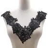 Cuello de encaje soluble en agua, ramillete bordado de seda de poliéster, cuello bordado hueco tridimensional, cuello falso de poliéster