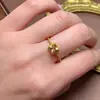 Anillo de Azúcarero Natural de Citrino Diseño Femenino Plata 925 Joyería Incrustada Anillo Ligero con el Mismo Estilo y Sensación de Lujo