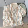 Pijamas Nuevos para Mujer, Verano Delgados Algodón Nube Manga Corta Pantalones y Shorts, Dibujos Animados Lindo Ropa de Casa para Mujer