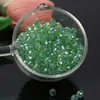 Cuentas de Rueda de Vidrio Facetado de 6 mm, Cuentas Sueltas de Cristal Brillante, Accesorios de Joyería Hechos a Mano para DIY, Cuentas de Vidrio Iridiscente Aurora