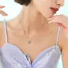Collar de Iris Esmaltado para Mujer Lujo Ligero Nicho Gama Alta Estilo Nacional Colgante de Corona Redonda Joyería Cadena para Clavícula Venta al por Mayor