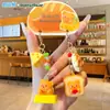 Chaveiro Autêntico Butter Bear Par de Comida Pingente de Bolsa Corrente de Celular Ornamento de Chaveiro Narizinho Presente
