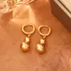 Novo Colar Simples de Zircônia Estilo Chinês Abóbora para Mulheres, Luxo Leve, Moda de Alta Qualidade, Corrente Grossa para Clavícula de Longa Duração Cor Dourada Real