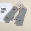 Estilo Novo Outono e Inverno Comprimento Estendido Luvas de Moda Falsas de Duas Peças Quentes e à Prova de Frio para Mulheres, Aquecedores de Braço Estilo Casual Simples